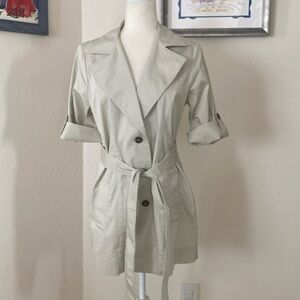 Cabi short light trench coat